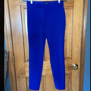 Express Royal Blue Skinny Stretch Dress Pants 2L